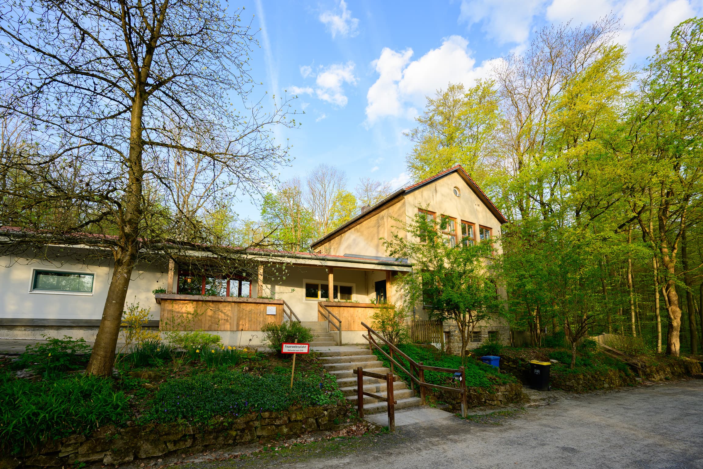 Kiefernwald und Außengelände am Warteberg
